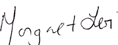 Margaret Levi's signature