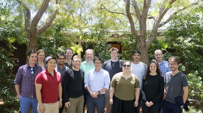 A group of participants in the 2016 CASBS summer institute posing together