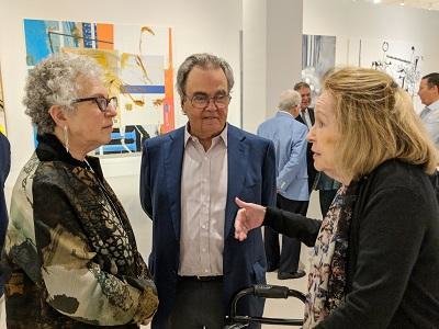 Margaret Levi (left) with Carlos de la Cruz and Rosa de la Cruz.